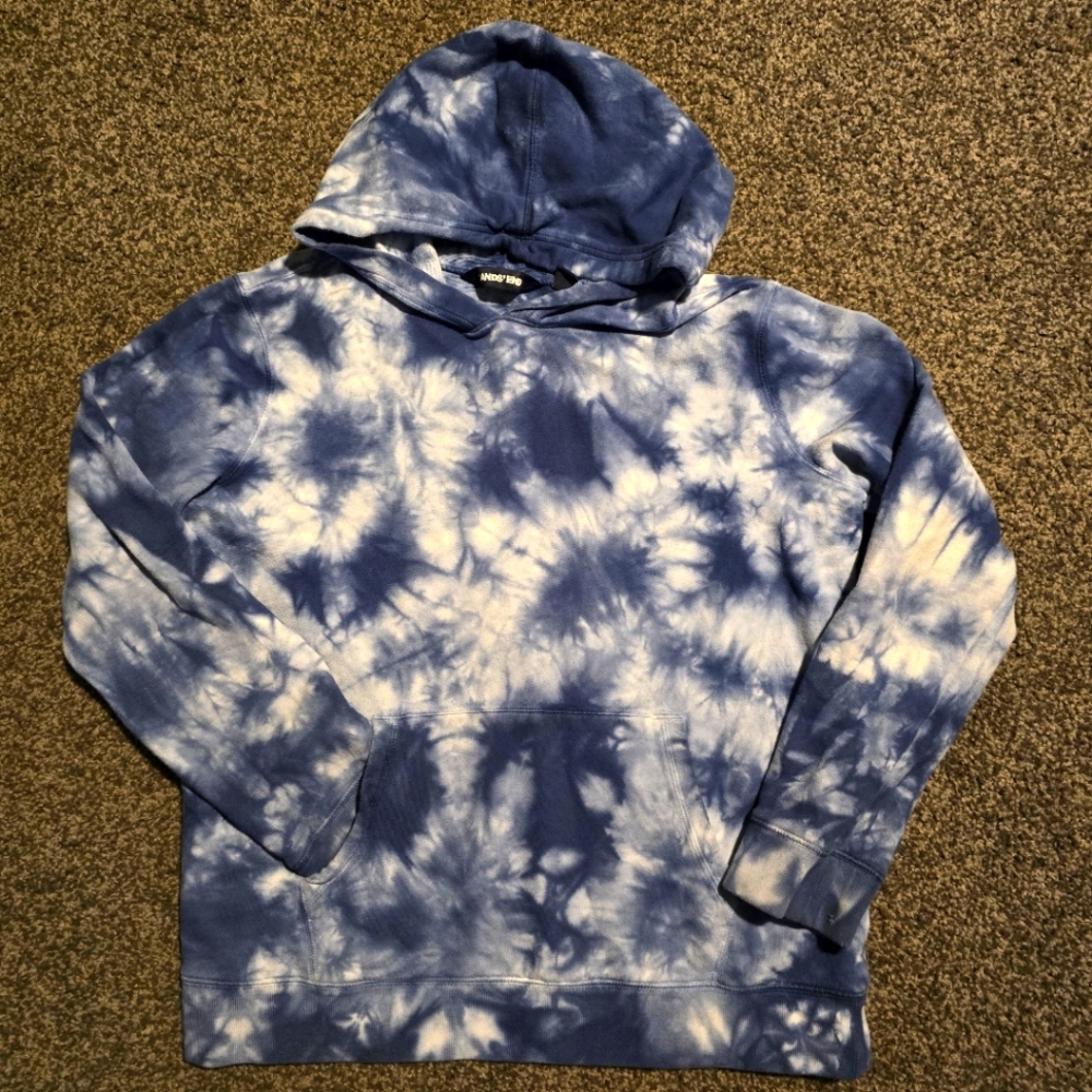 Lands' End Youth Blur Tie Dye Hoodie